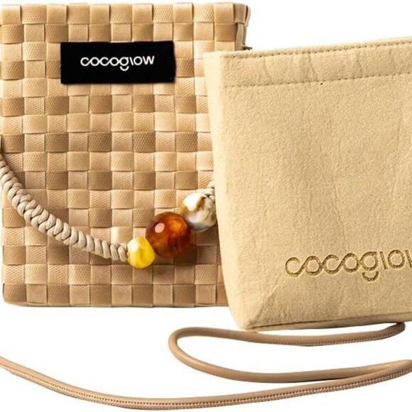 Chic Hand-Woven Khaki Crossbody Bag - Lightweight & Stylish Everyday Purse - Picture 3 of 7